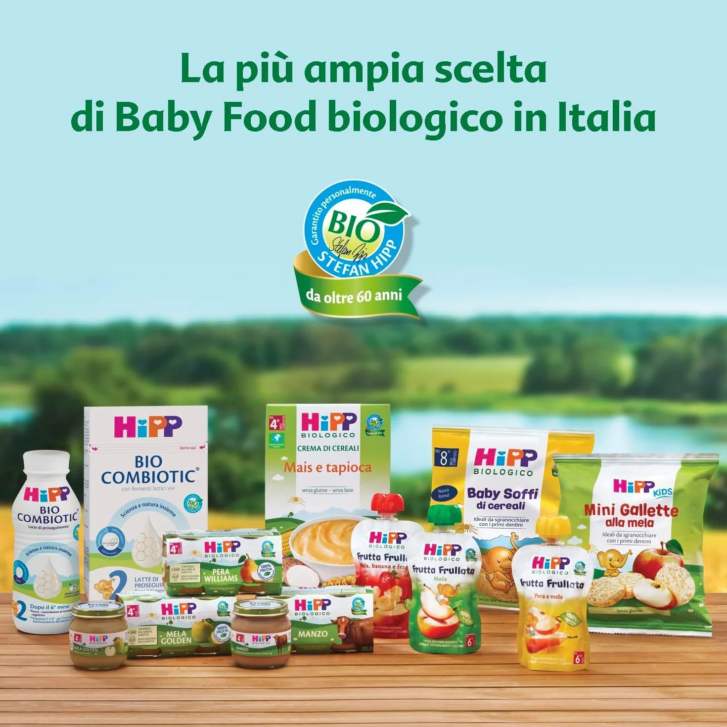 HiPP - Nuovi Mini Dessert, Frutta Grattugiata Bio, Gusto Mela e Pesca,Confezione da 24 Vasetti da 100 g