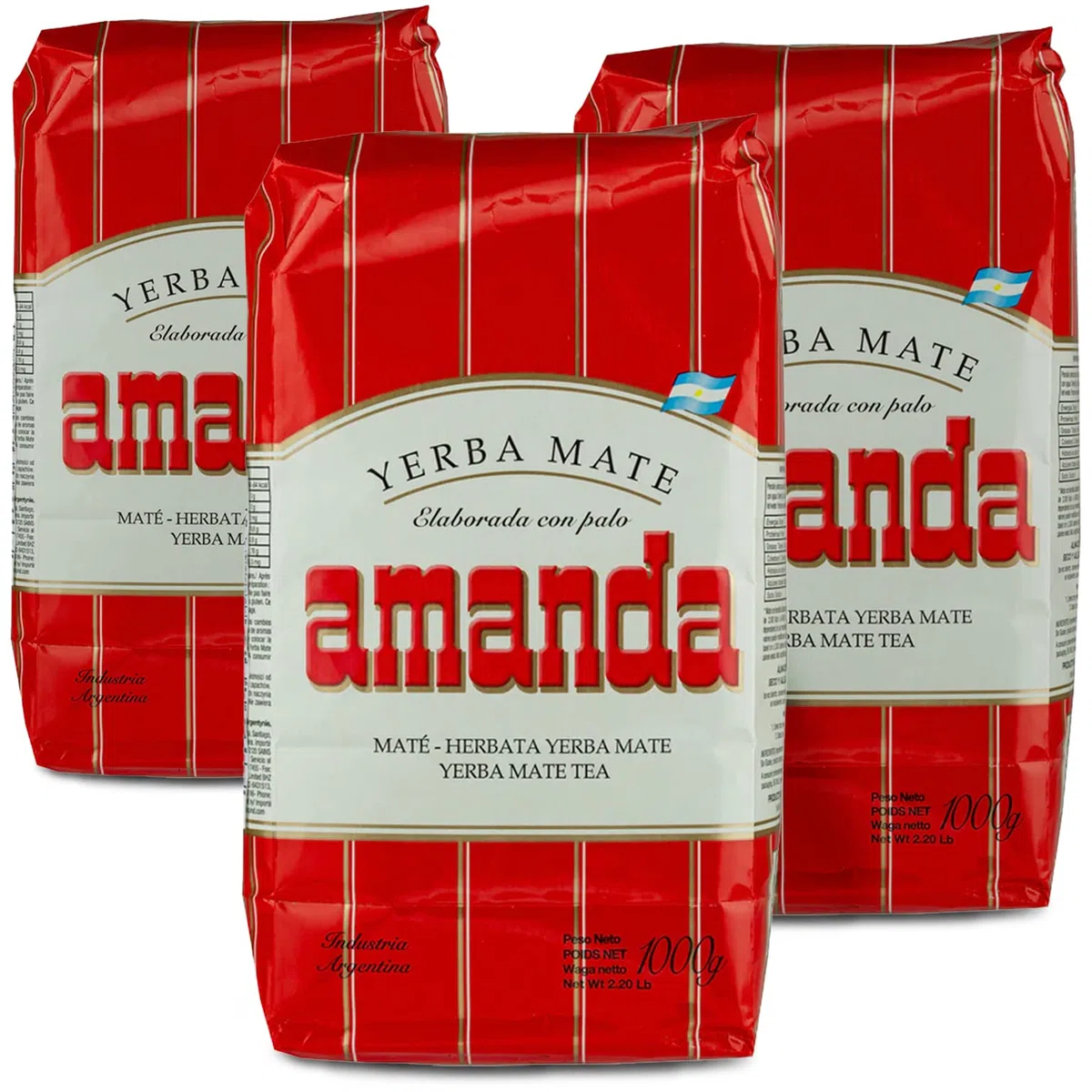Amanda Yerba Mate Tè Tradizionale 3kg | Set Mate Argentino | Bevanda disintossicante ed energetica