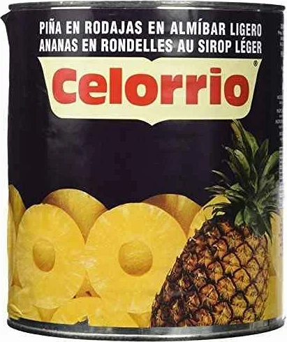 Celorrio 20 - 20018 Ananas Sciroppato Fette 50-60 Lattina A-10 - 3 kg