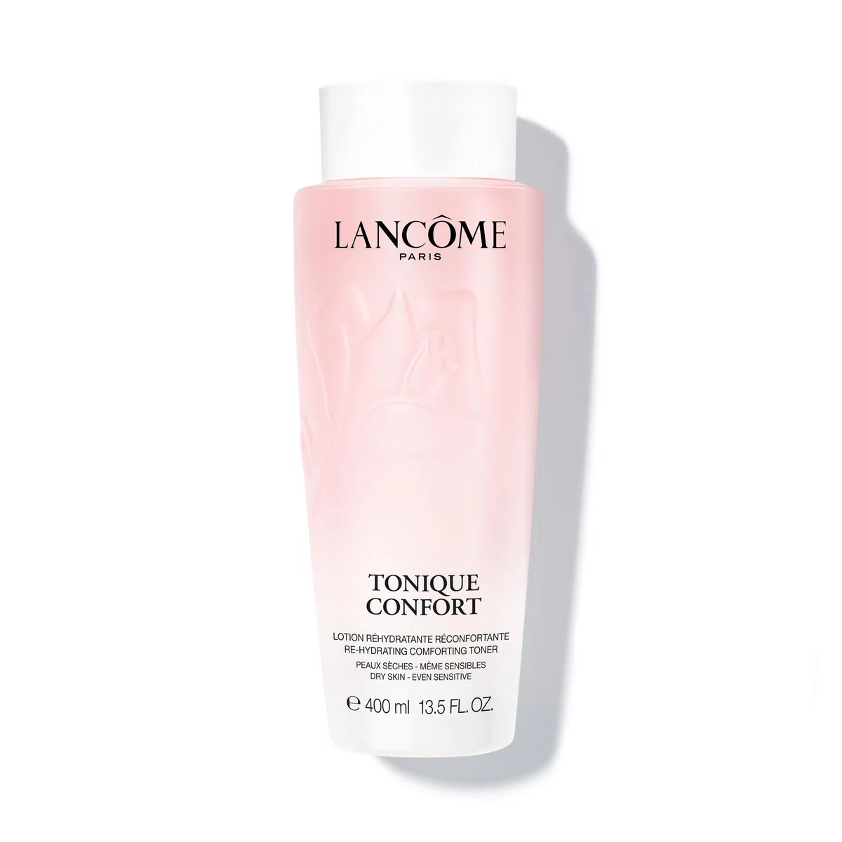 Lancôme Tonique Confort - Tonico reidratante, lenitivo e idratante, per pelli stressate, con acqua di rose, acido ialuronico e squalano, 400 ml