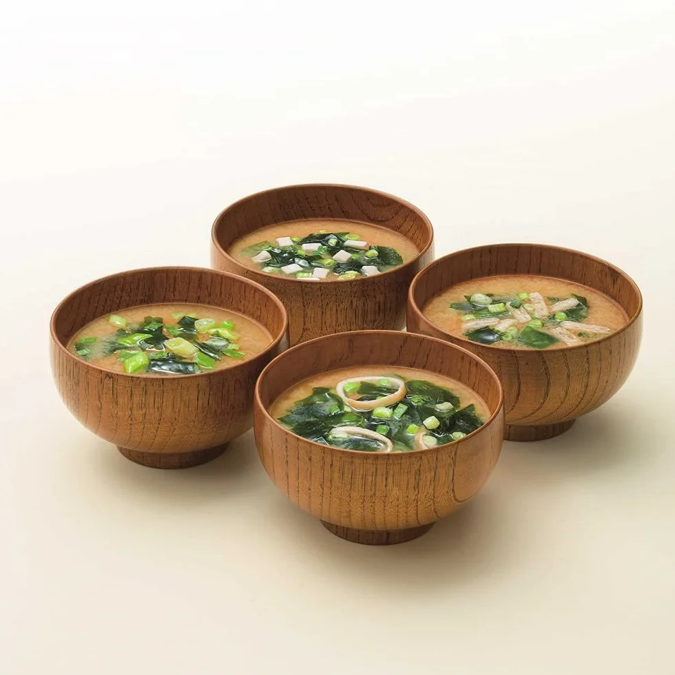 Marukome Zuppa Miso Ryotei no Aji 4 Sapori, Ridotto in Sale, Confezione da 36 Zuppe Miso Istantanee Giapponesi (Alghe Wakame, Cipolle Verdi, Tofu, Aburaage)