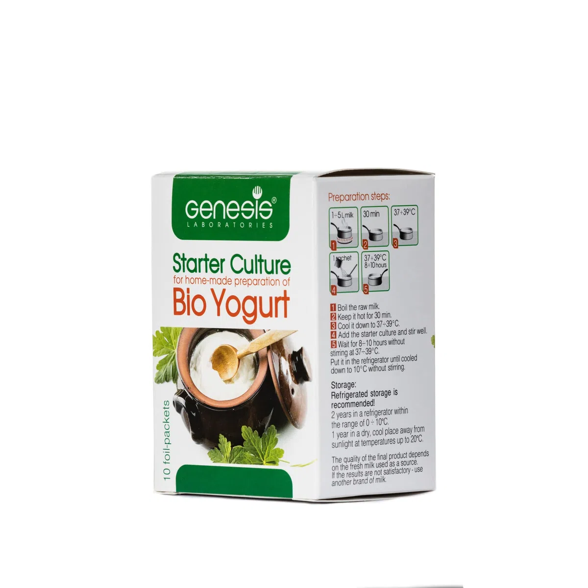 La cultura nella preparazione domestica di yogurt Bio Bulgaro GENESIS LABORATORI - 50 litri