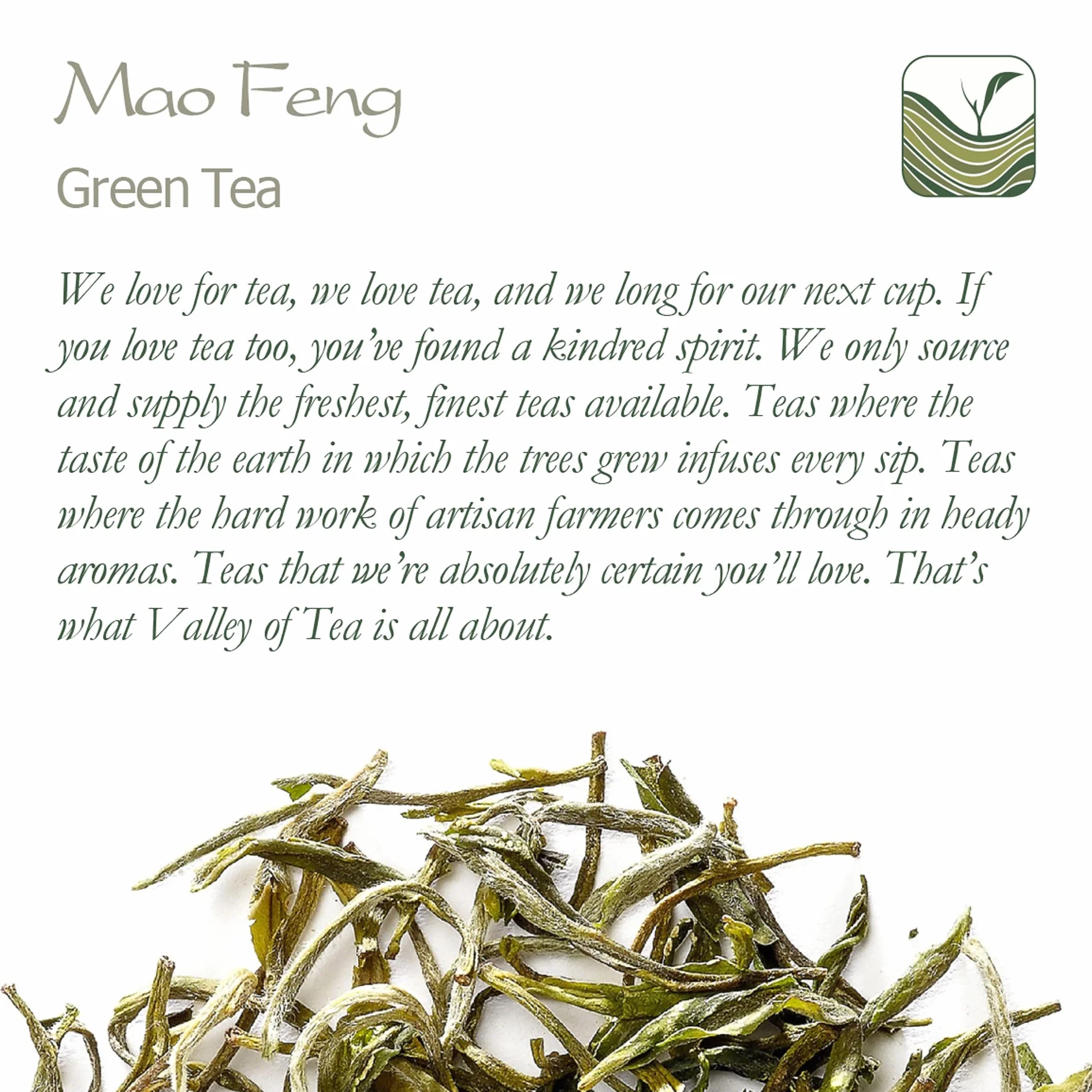 Mao Feng Tè Verde - Famoso Tè Cinese Maofeng