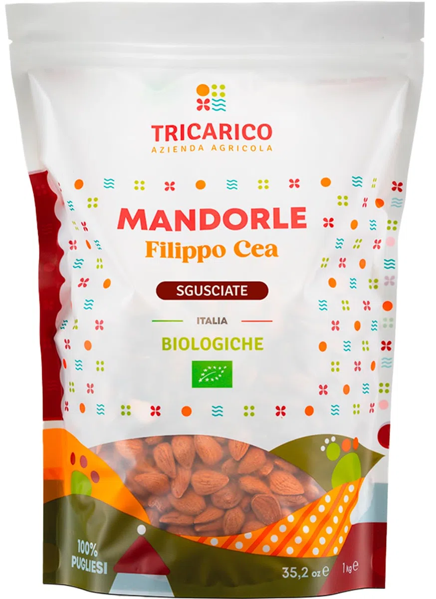 TRICARICO AZIENDA AGRICOLA - Mandorle BIO - Puglia - Toritto - 100% Filippo Cea - Sgusciate - 1 kg