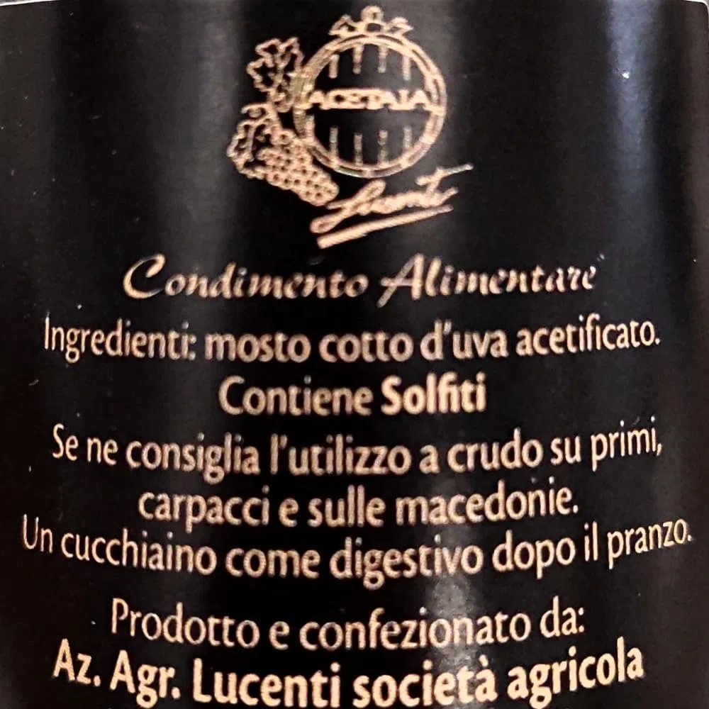 Condimento alimentare Sua Maestà Nera Gran Riserva 100 ml