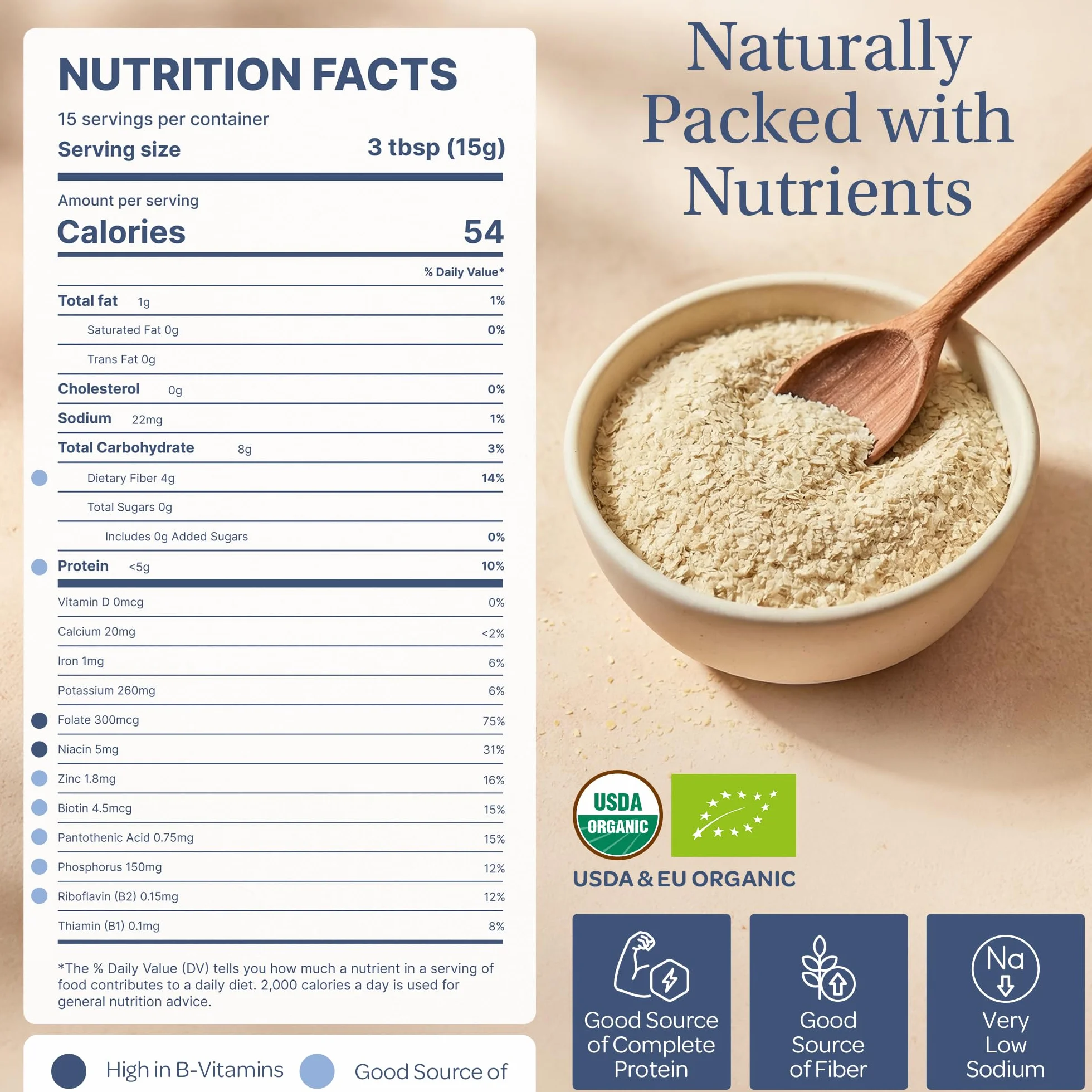 LOOV Lievito Alimentare in Scaglie Biologico Non-Fortificato, Nooch, Tostato, Vegano, Non-OGM, Fonte di Vitamine B, 227 g, Senza Vitamine o Zuccheri Aggiunti, Confezione Risigillabile