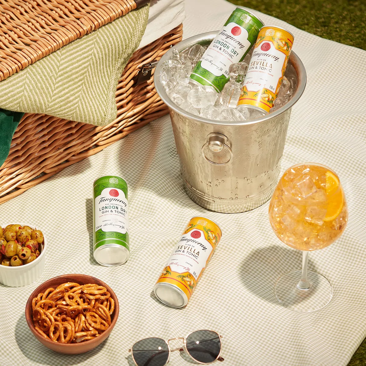 Tanqueray Sevilla - Premix Gin & Tonic, Pack di 12 Lattine da 250 ml