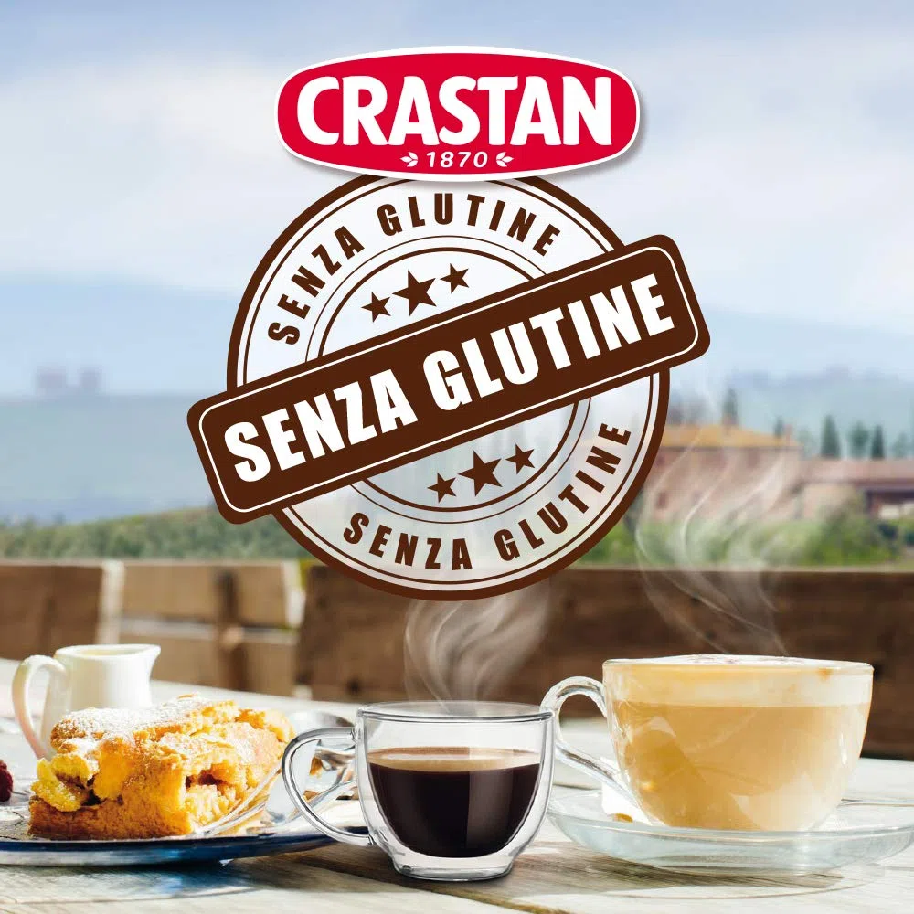 Crastan Cicoria Solubile da Agricoltura Biologica Senza Glutine - 6 vasetti da 100 gr
