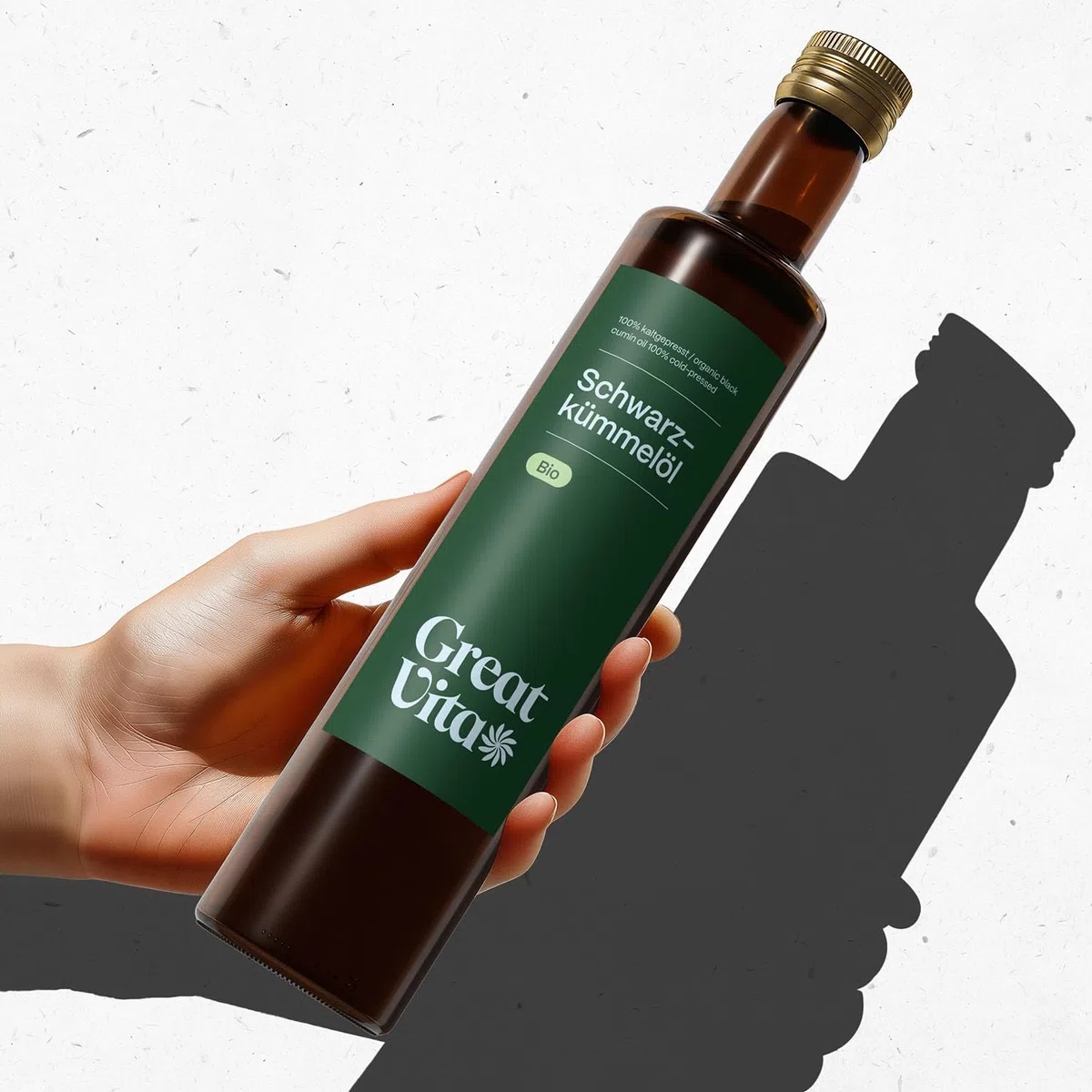 Olio di cumino nero biologico MeaVita, pressato a freddo, confezione da 2 (2 x 500ml)