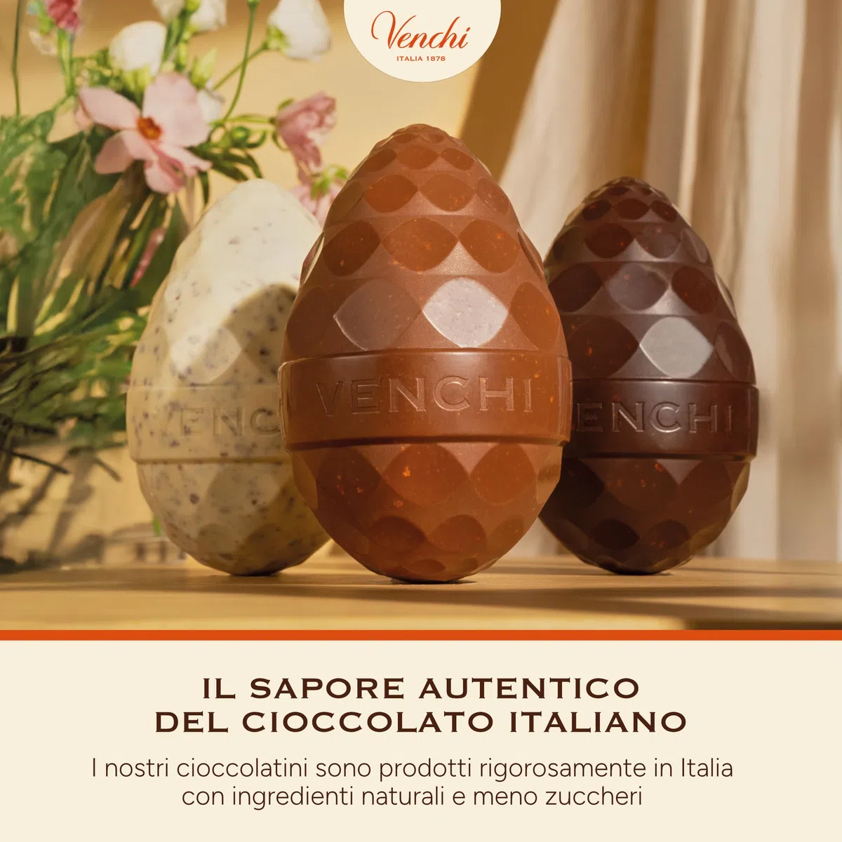 Venchi - Uovo di Cioccolato Fondente Salato, 150 Gr, Gusto Cioccolato Fondente con Granella di Caramello Salato, Senza Glutine, con Sorpresa, Collezione Pasqua Venchi, Idea Regalo