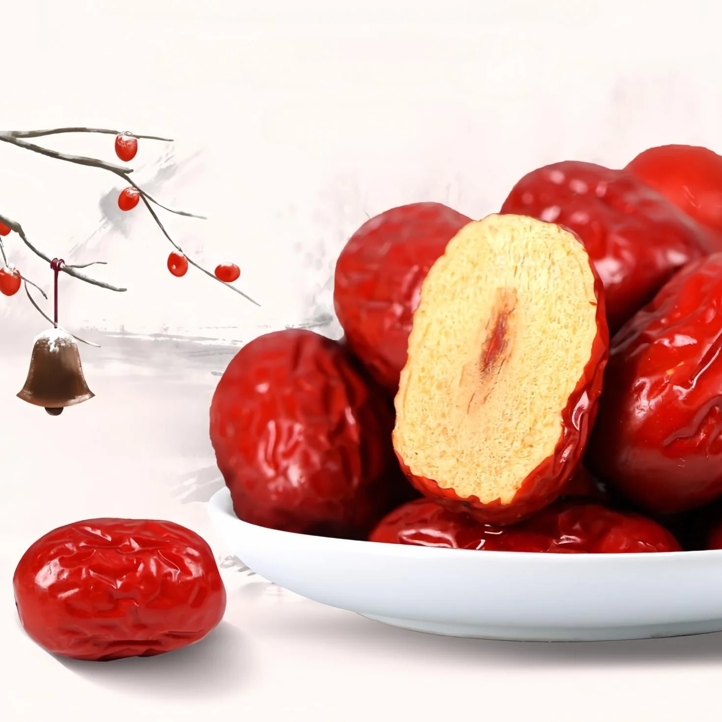 Mckona - Datteri Rossi Jujube Essiccati 500g - Frutta Dolce Naturale