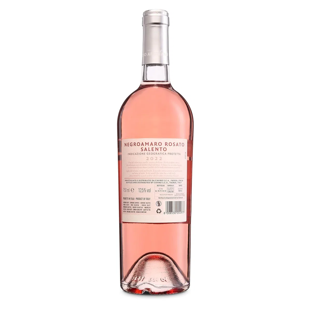 Feudo Apuliano Rosato Salento IGP, Vino Rosato dal Gusto Fresco e Vitale con Finale Agrumato e Profumo Fruttato, 12.5% Vol, Confezione con 6 Bottiglie da 750 ml