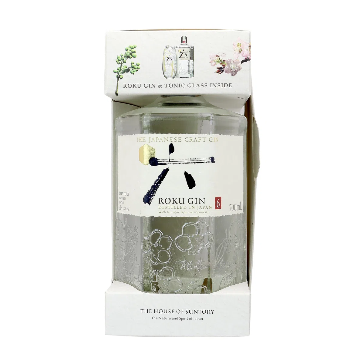 Roku Gin The Japanese Craft Gin 43% Vol. 0,7l