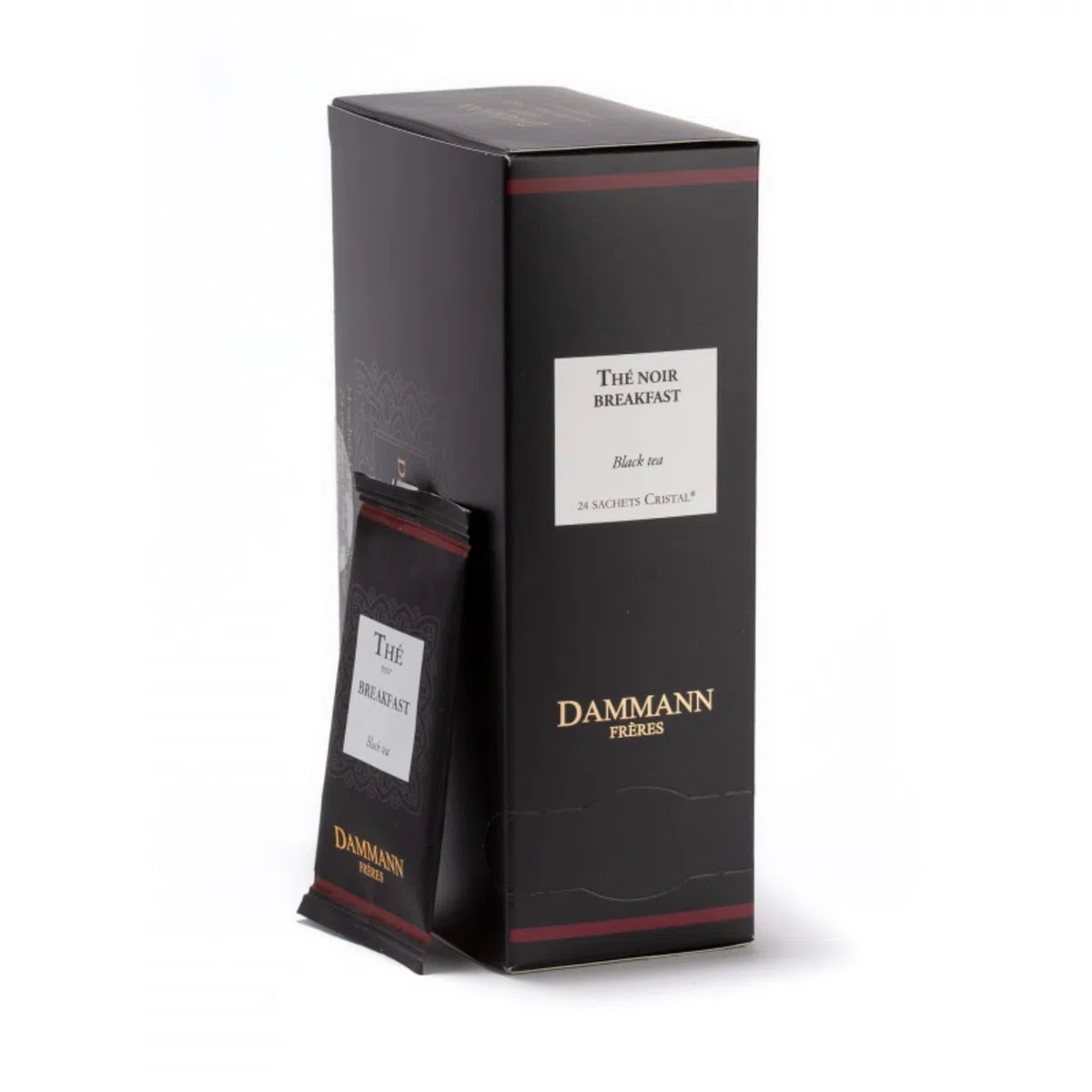 Dammann Frères | Tè Nero English Breakfast | English Breakfast Tea Bustine - 24 Bustine (48 Gram) | Tè Bustine Confezioni | Miscela Ceylon Darjeeling e Assam