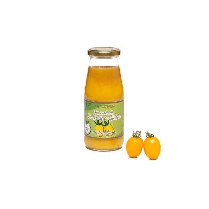 PASSATA DI DATTERINO GIALLO SENZA NICHEL | NICHEL FREE 100% ITALIA - CONFEZIONE DA 6X420gr