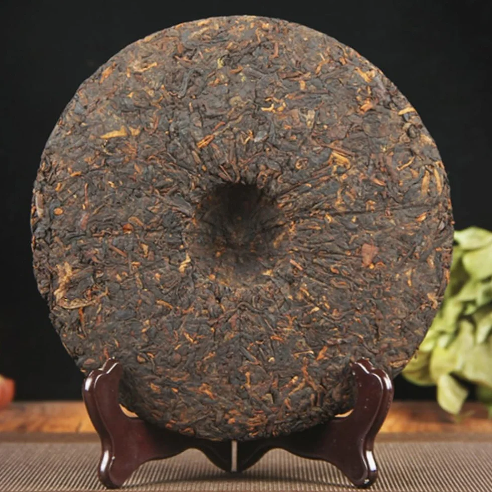 10 anni di tè nero Puerh invecchiato, 357g, Yunnan Bulang Mountain Imperial Pu'er Torta di tè matura