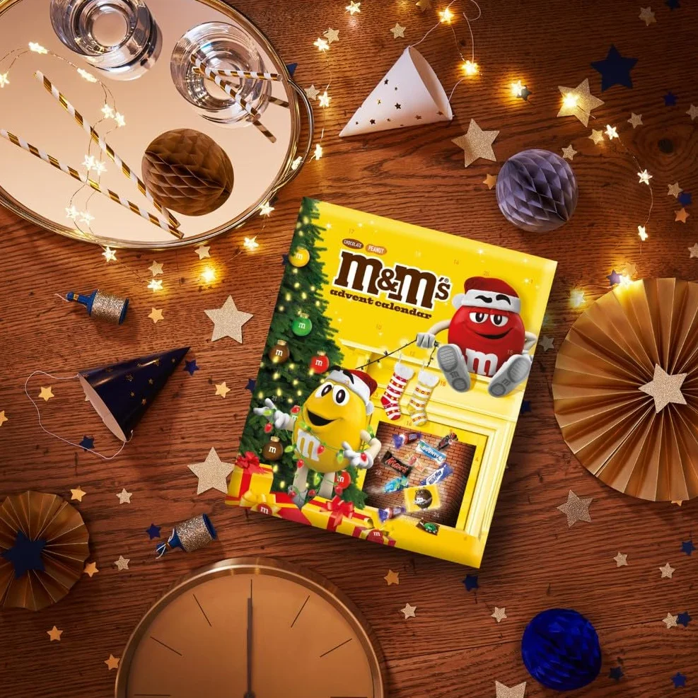 M&M’s & Friends M&M's 2 Confezioni di Calendario Avvento 2025 Assortimento Misto, - 722 gr, Regali Natalizi