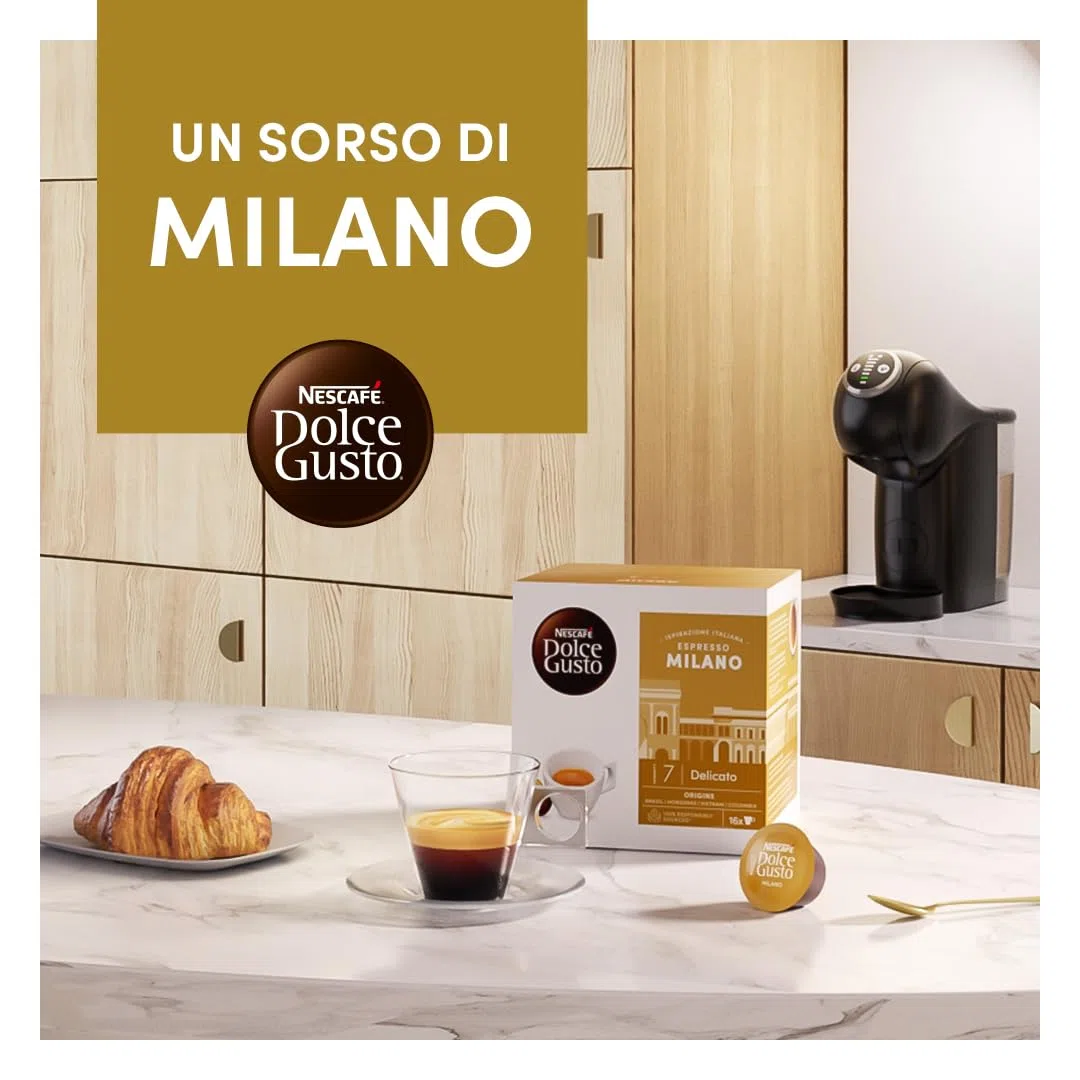 NESCAFÉ DOLCE GUSTO Espresso Milano Caffè, 6 Confezioni da 16 Capsule (96 Capsule Compatibili Nescafé Dolce Gusto)