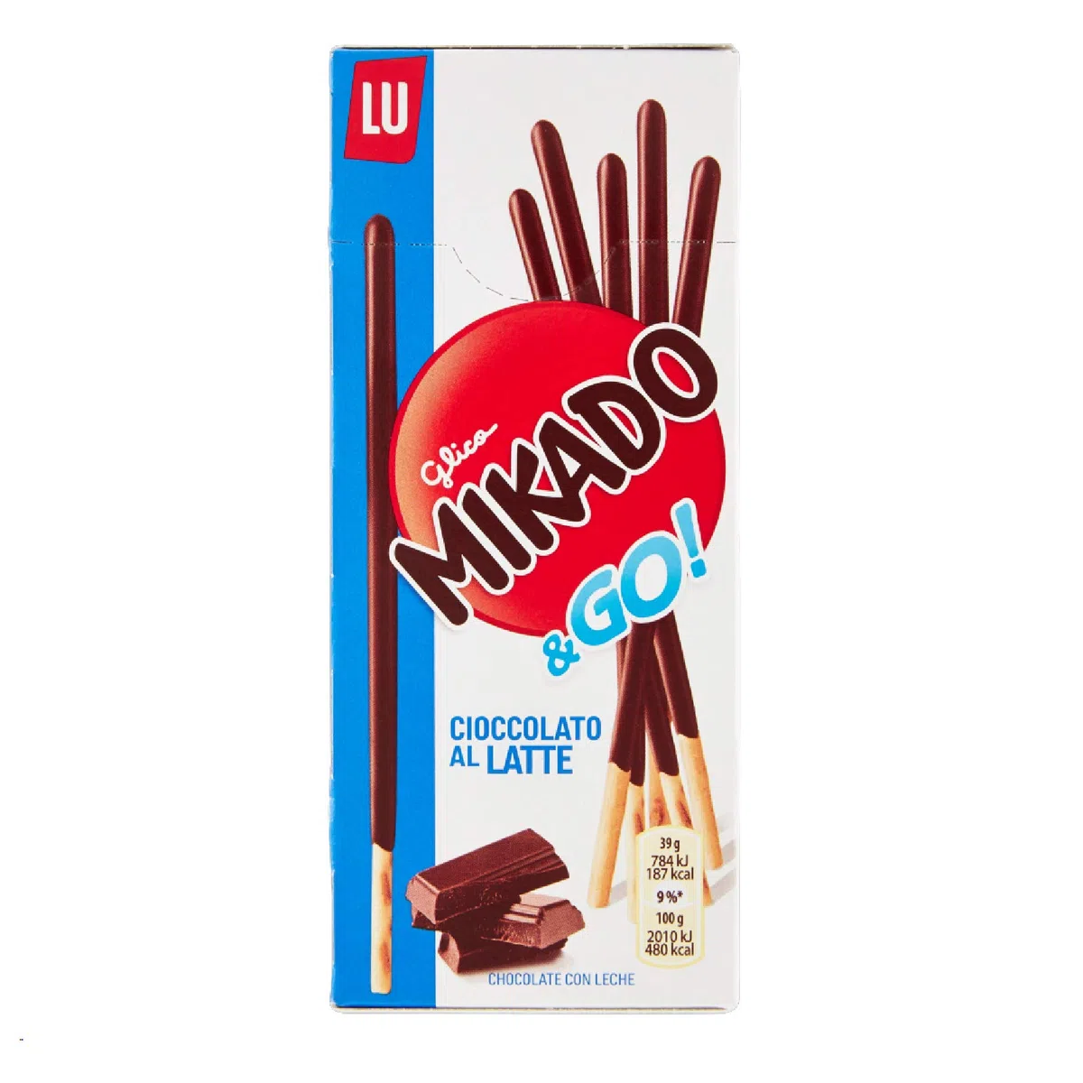 Saiwa Mikado & Go Cioccolato al Latte 39 g Confezione da 12 Blister
