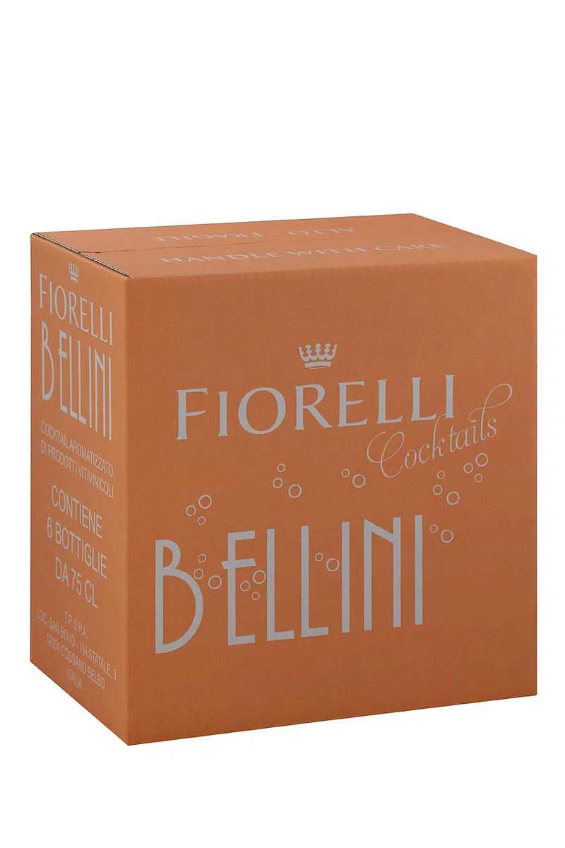 Fiorelli Fiorelli Bellini Cocktail Aromatizzato A Base Di Prodotti Vitivinicoli, 6 Bottiglie, 6 X 750Ml - 4500 ml