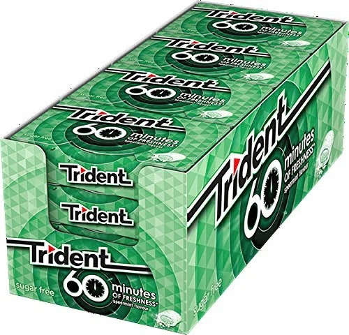 Trident Spearmint Sugarfree Chewing Gum 20 gr. - [Pack 16]