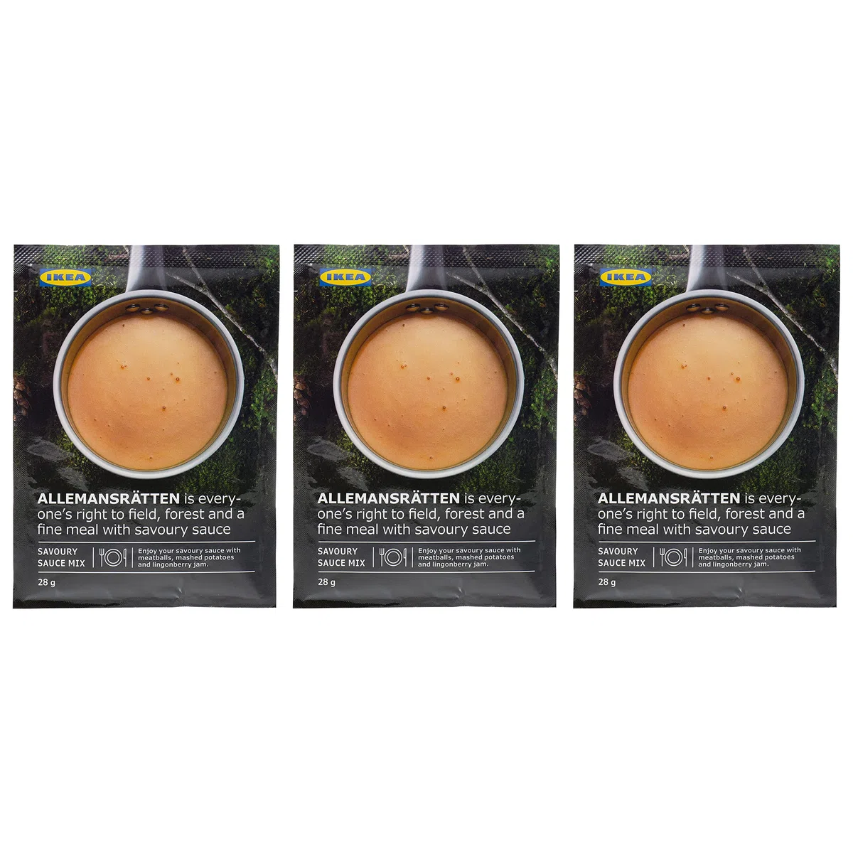 Ikea Ikea Allemansratten Mix di salsa cremosa per polpette, 28 g (confezione da 3)