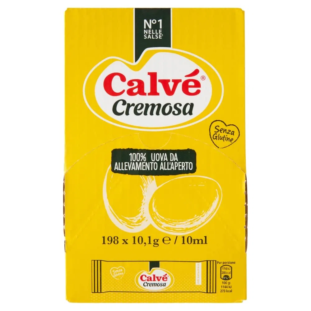 Calvè Maionese Cremosa monodose in bustina - 198X10 ml