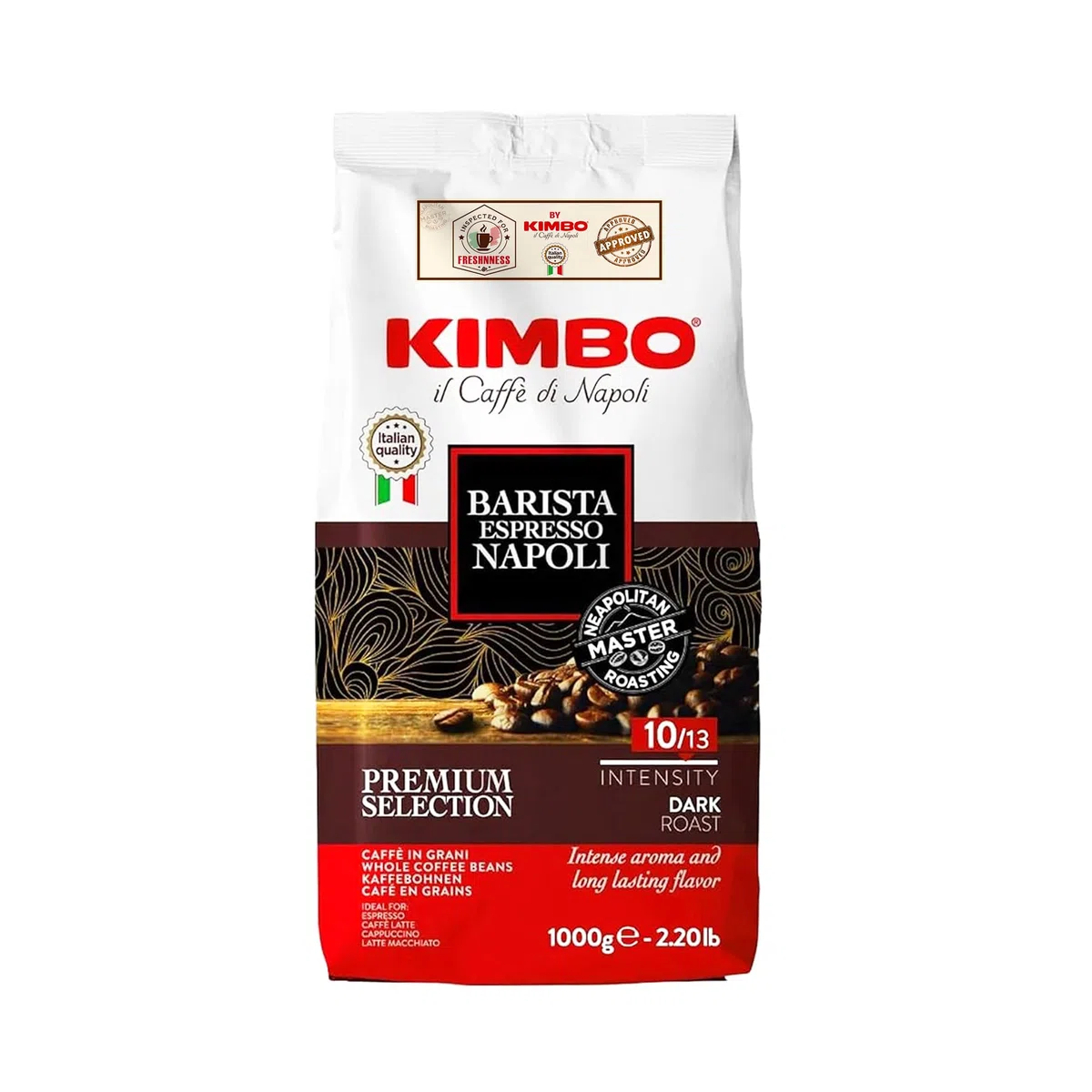Kimbo Barista Espresso Napoletano - Coffee beans 1kg (1 kg, Whole bean)
