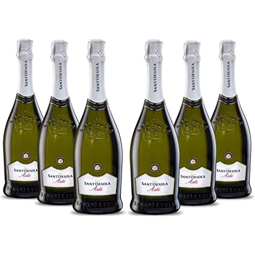 Sant'Orsola - Spumante Moscato d'Asti D.O.C.G., da Uva Moscata Bianca, Gusto Fresco e Delicato, 6x750 ml