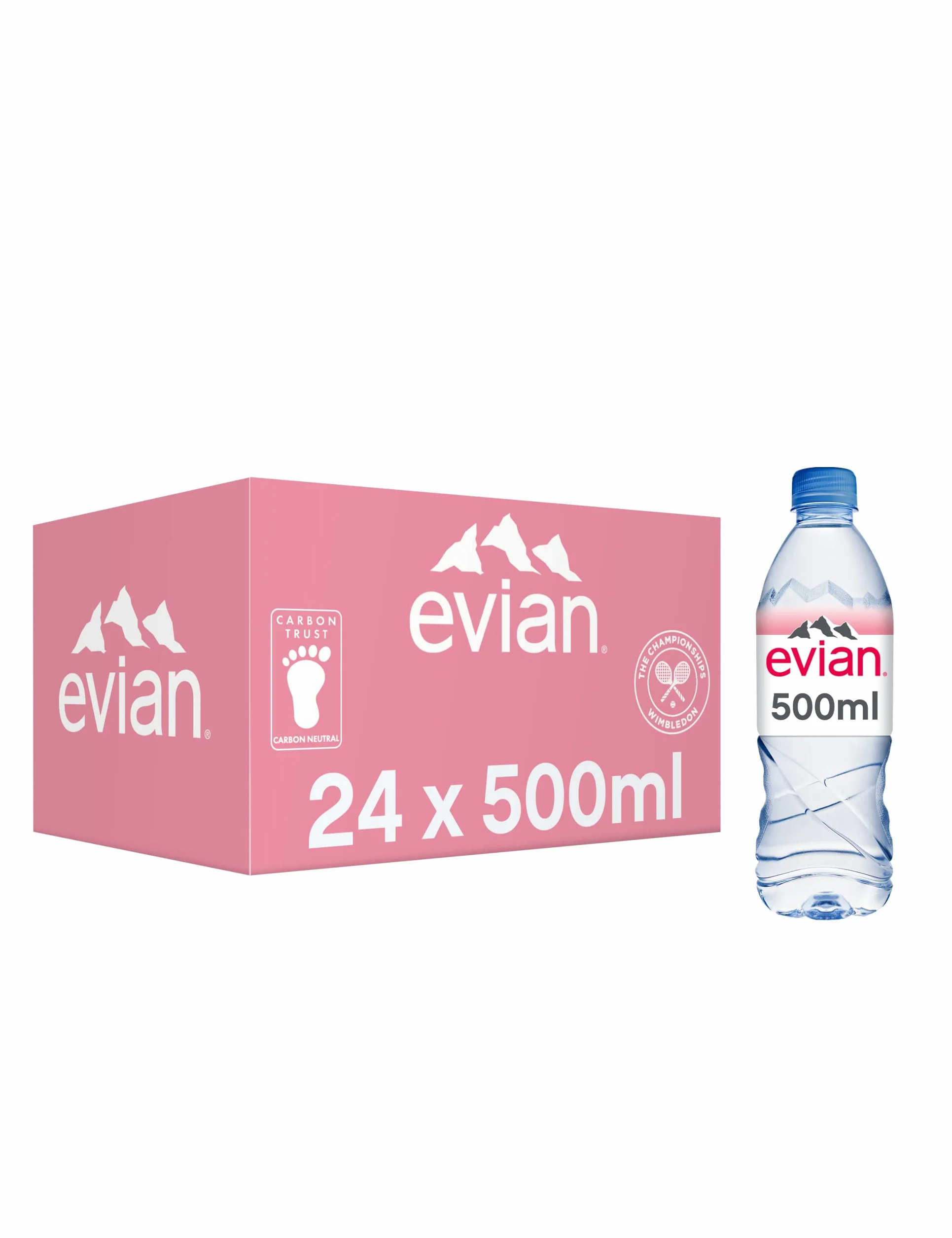 Evian Still Water - Pack Size = 24x500ml