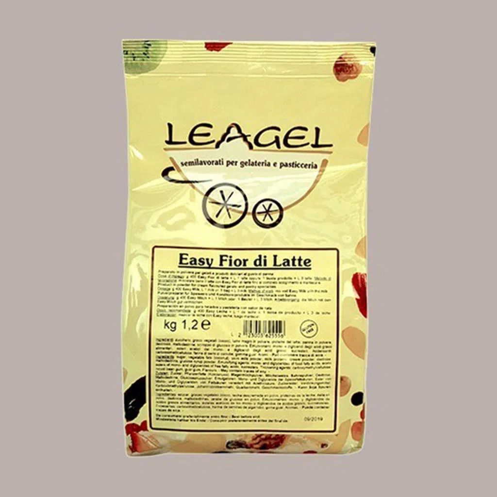 Fior di Latte Preparato in Polvere per Gelato Dolci Easy Leagel - 1,2 Kg -