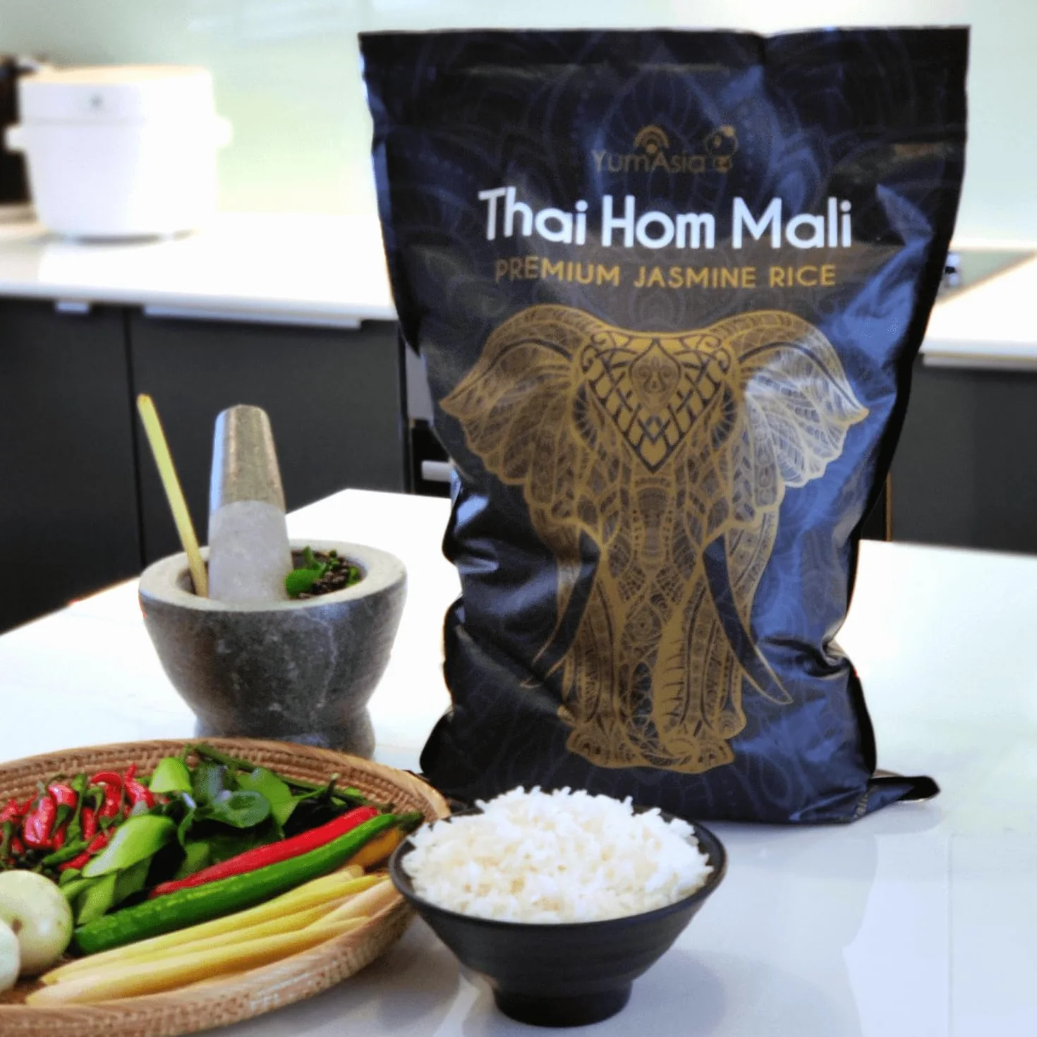 Yum Asia Thai Hom Mali Riso al gelsomino bianco premium – 5 kg