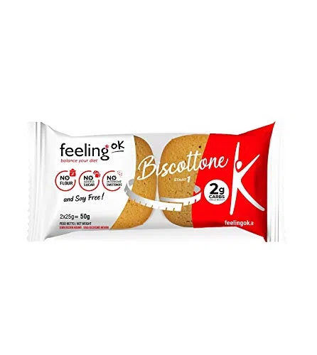 Feeling OK, Biscottone Stage1, 10 Pezzi (Vaniglia/Limone)