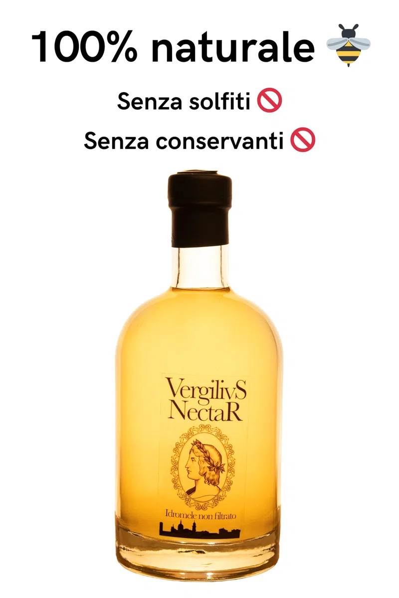 Idromele artigianale non filtrato, bottiglia da 0,7L - Vergilius Nectar