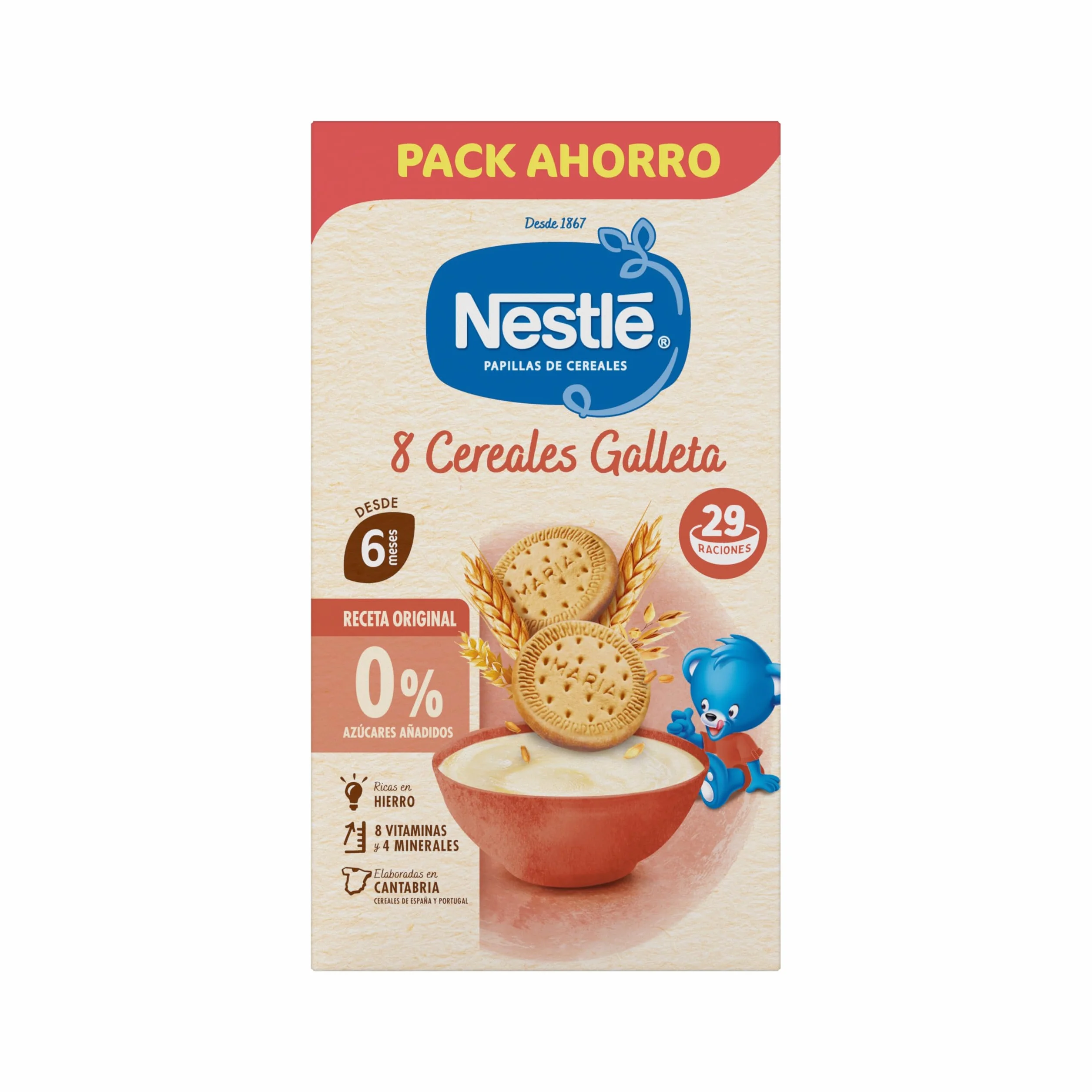 Nestle Papilla 8 Cereali con Biscotto, 725 g