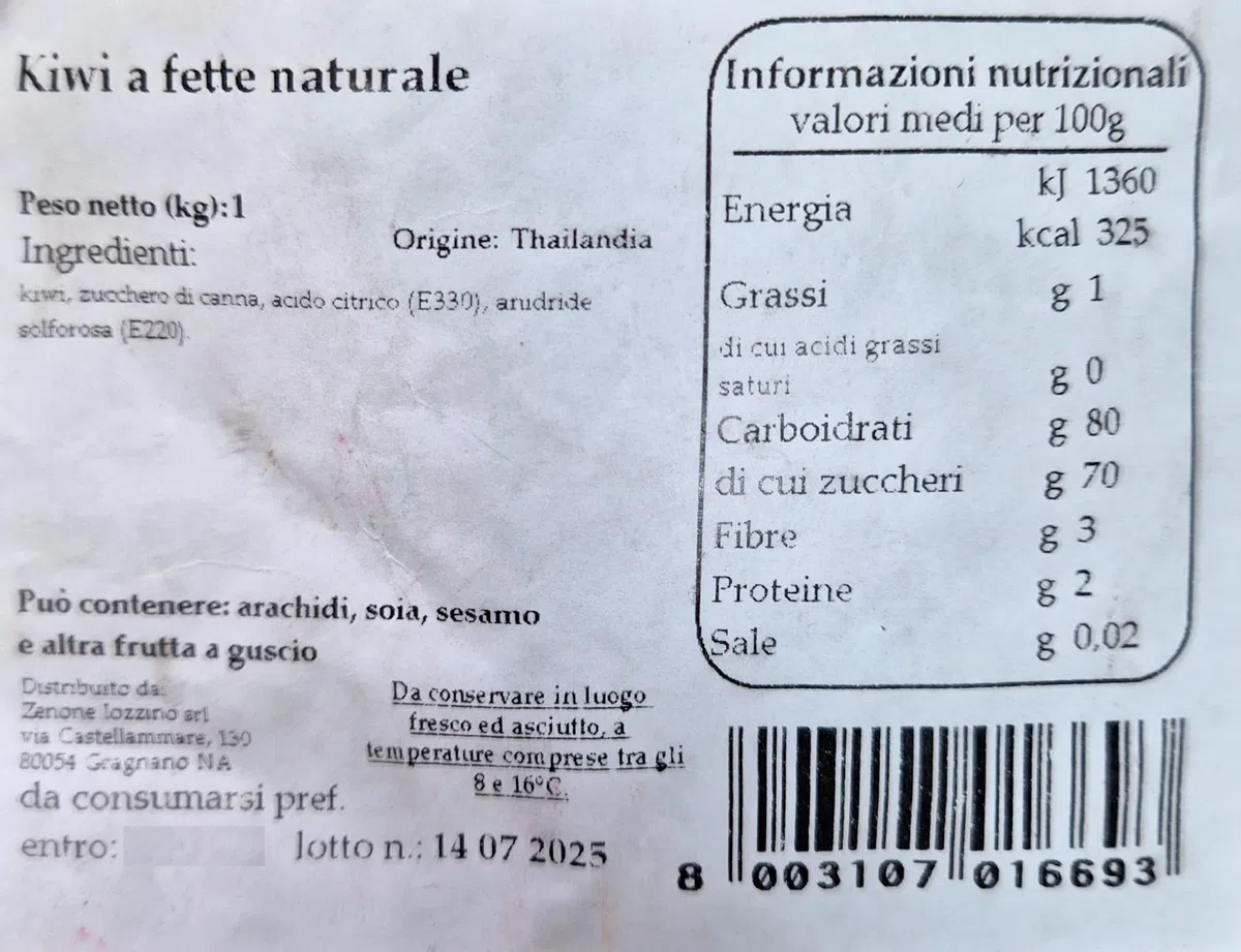 Kiwi Disidratato A Fette 1Kg Snack Naturale Frutta Essiccata Origine Thailandia Senza Coloranti Ideale Per Yogurt Dolci Snack Salutare Ricco Di Fibre Energia Naturale