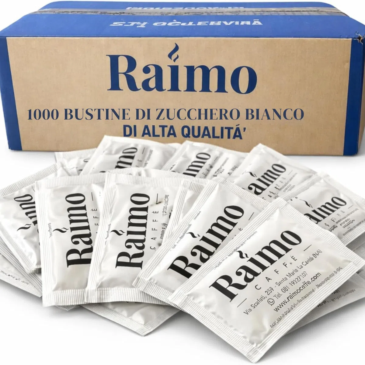 1000 Zucchero Bustine Bianco Monodose 4 g – Bustine Zucchero Monodose Prodotto In Italia - Ideale per Bar, Ufficio, Hotel e Catering – Porzioni Igieniche per Caffè, Tè e Bevande Calde