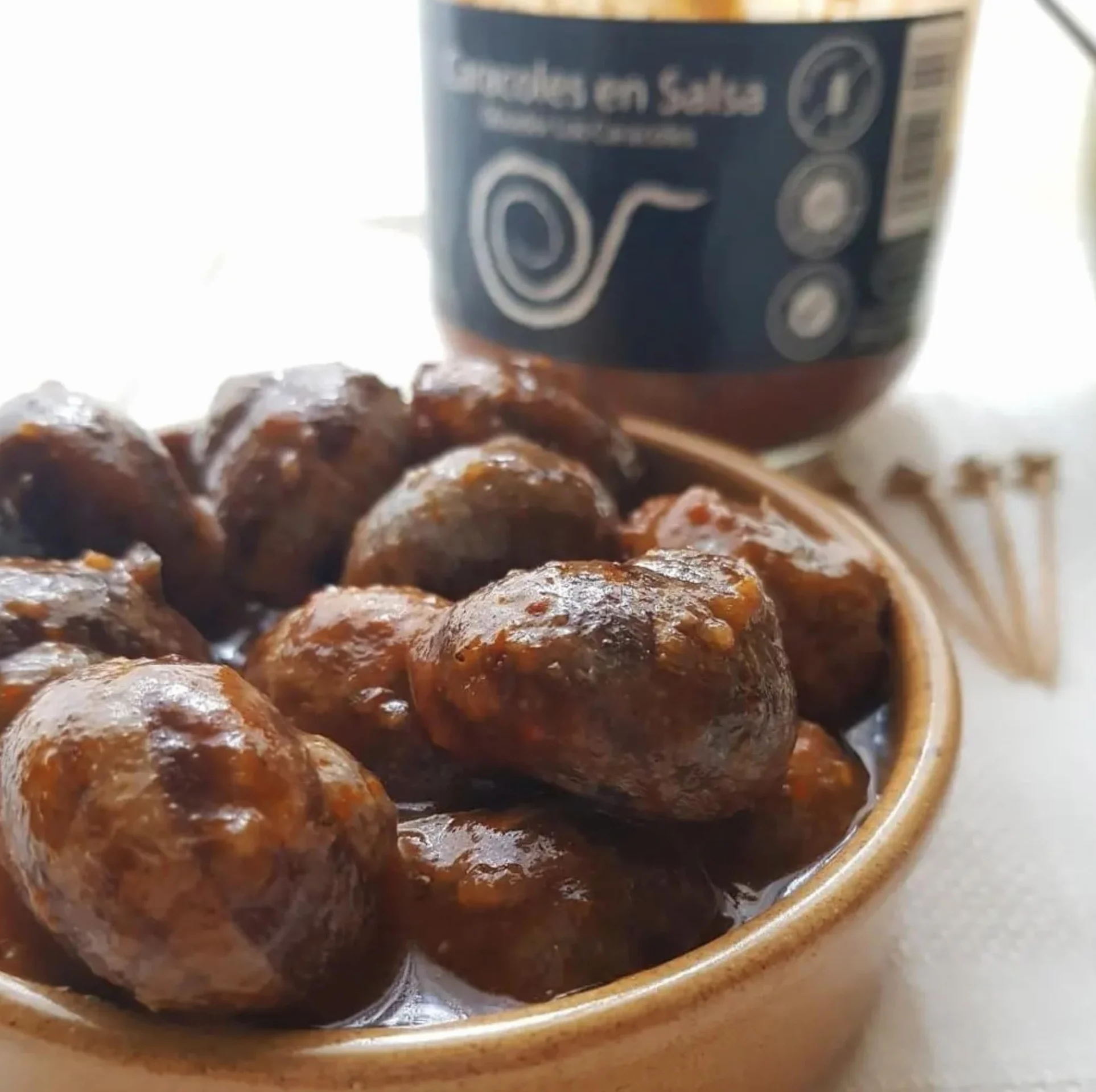 Lumache da mangiare. Lumache in salsa. Lumache cotte 550gr. Ricetta familiare, casalinga e artigianale. Conserve gastronomiche. Regalo originale per tutti. Prodotto 100% fabbricato in Spagna.