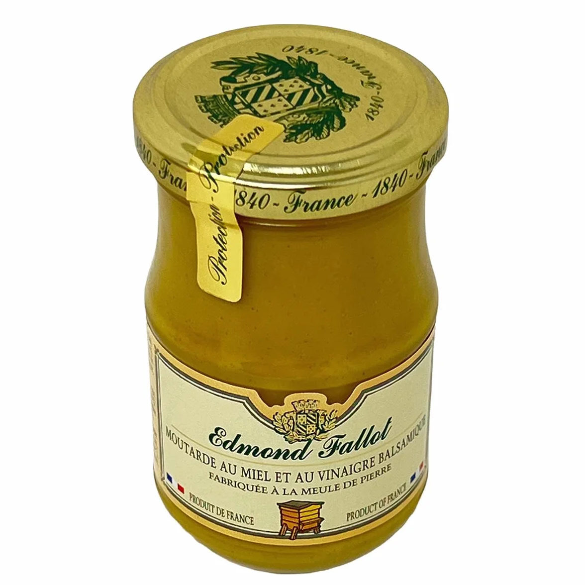 Edmond Fallot | Senape di Digione con aceto balsamico e miele, fine, vasetto da 190 ml