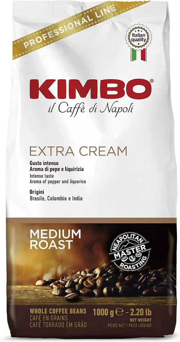 Kimbo chicchi di caffè Crema Extra 1kg in grani - Kimbo coffee beans extra cream