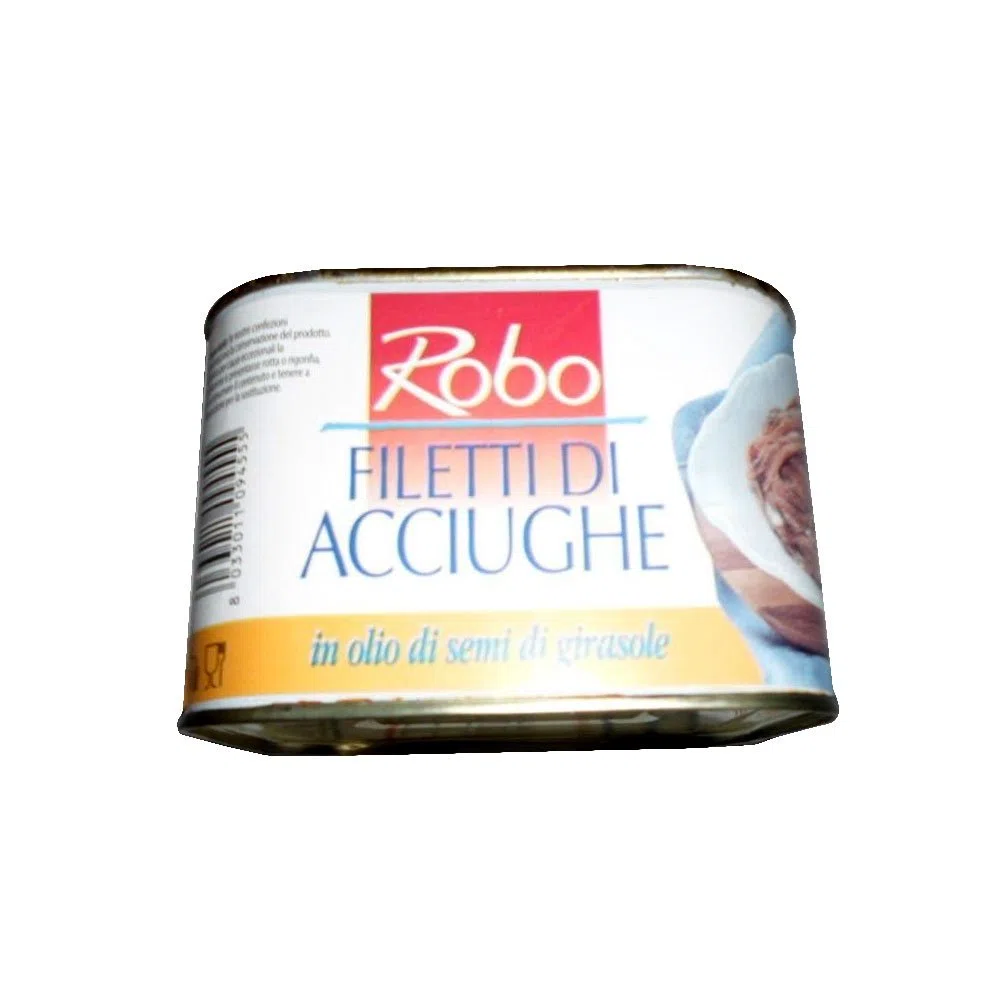 GR 700 ACCIUGHE A FILETTI IN OLIO IN BAULETTO FILLETS OF ANCHOVY ACCIUGA PRIMA SCELTA PER PIZZA O PASTA