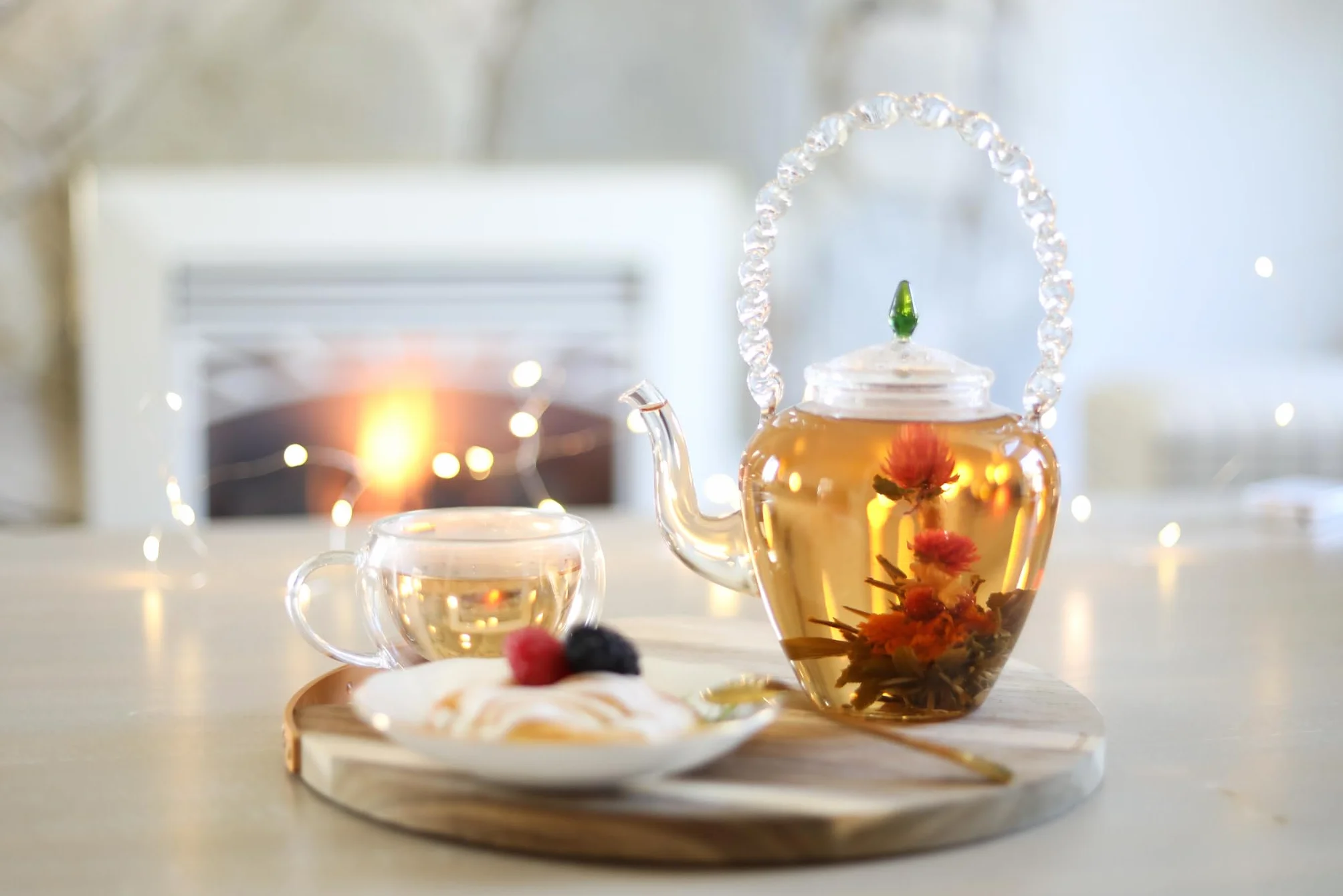 Teabloom Scrigno del Tè Fiorito – Collezione Curata di 12 Tè Gourmet in Fiore – Elegante Confezione Regalo Pronta da Donare