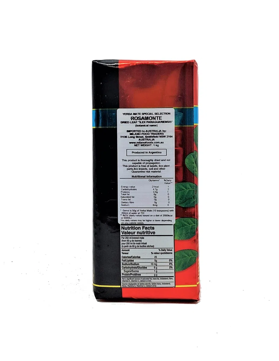 Yerba Mate 1kg Rosamonte Especial ( con i gambi )