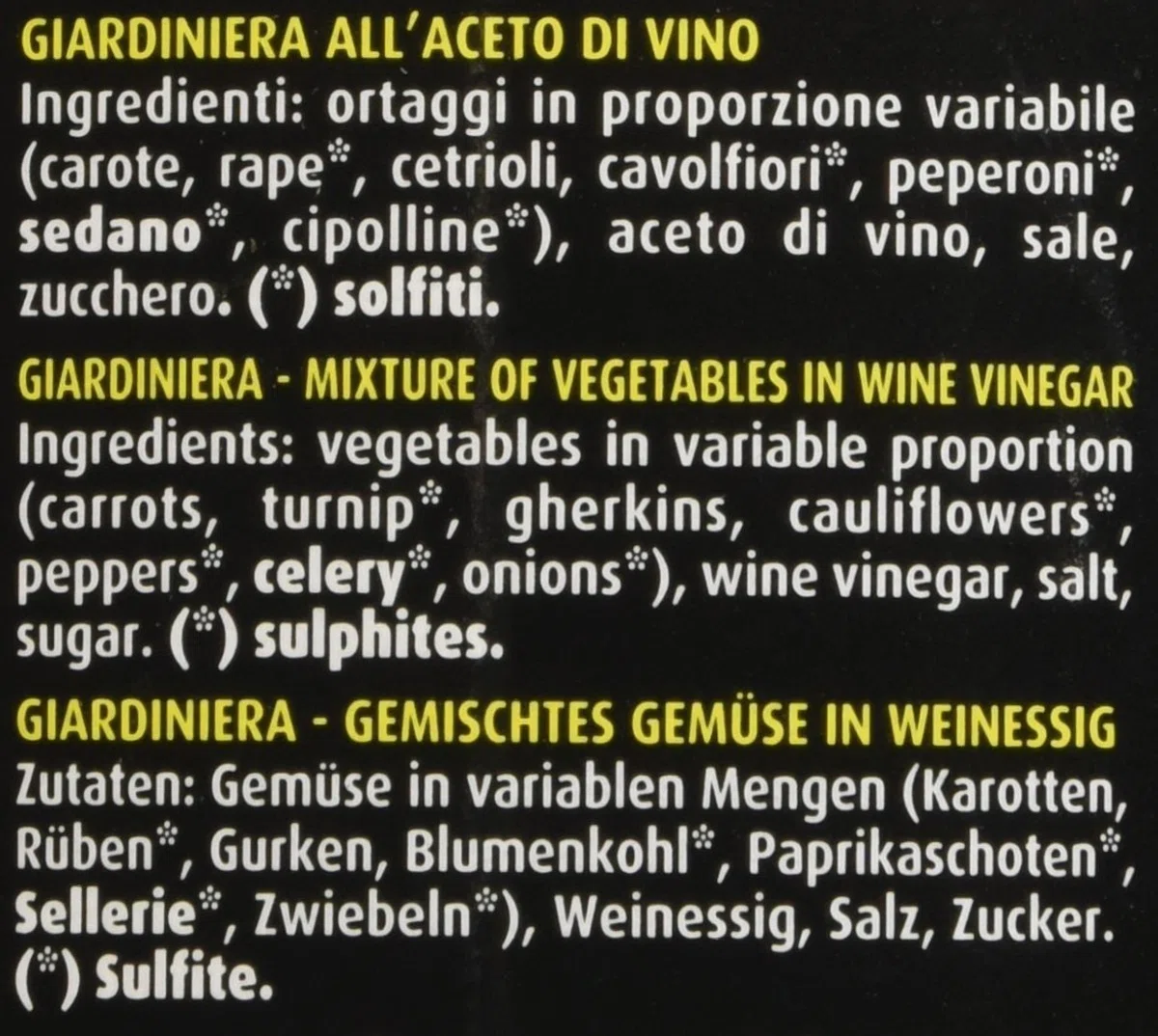 Ponti Giardiniera, T6 - 6 Vasi da 980 gr