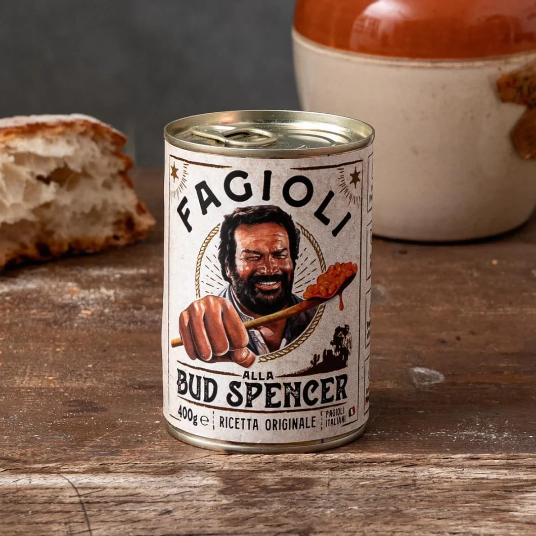 Fagioli alla Bud Spencer - 4 lattine da 400gr - Ricetta e prodotto ORIGINALE BUD POWER