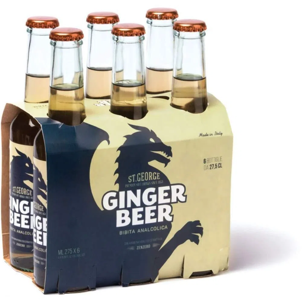 Ginger beer Bibita analcolica con estratto naturale di zenzero, Confezione da 6 x 27,5 cl