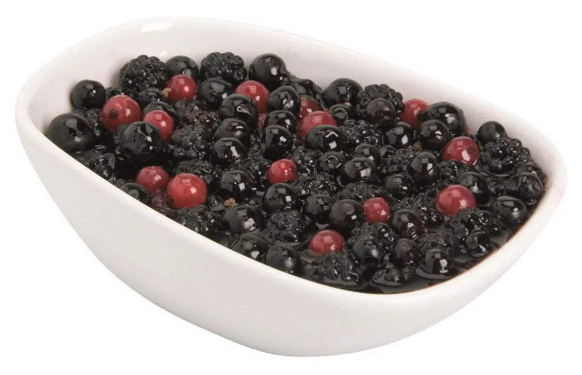 Frutti di bosco a sciroppo Mix Noir 900 gr. - Demetra