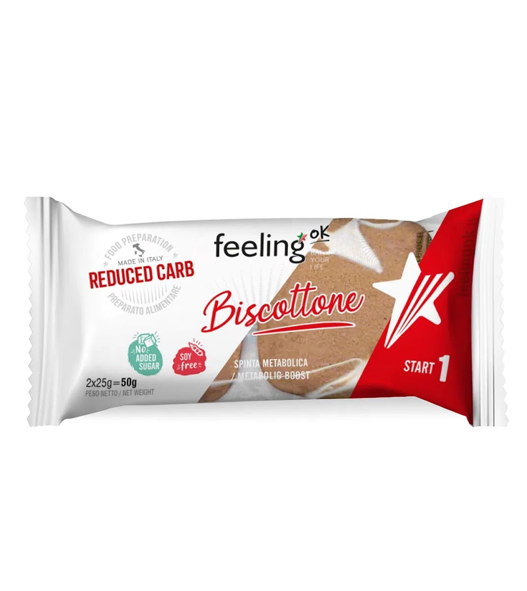 Feeling OK, Biscottone Stage1 Gusto Cocco, 10 Pezzi