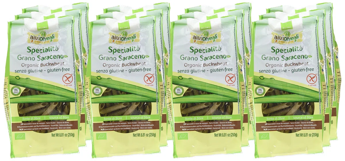 Probios Penne di Grano Saraceno Bio - Confezione da 12 x 250 g