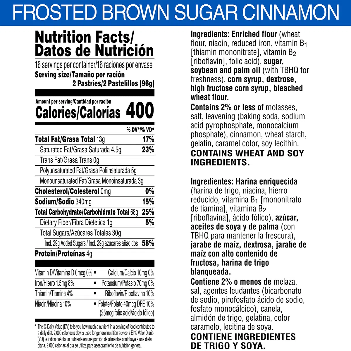 Pop-Tarts, Frosted Brown Sugar Cinnamon, 32 Count, 56.40 Ounce